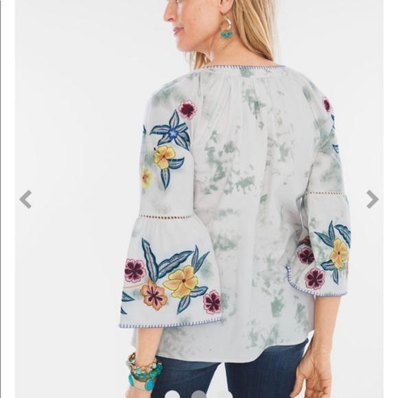 Chicos embroidered birds top  - Picture 3 of 8